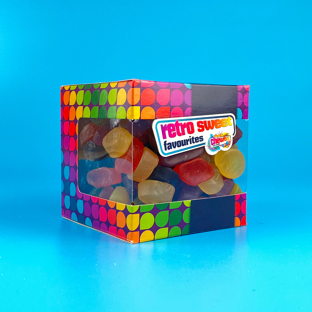Wine Gums Gift Cube Retro Sweets