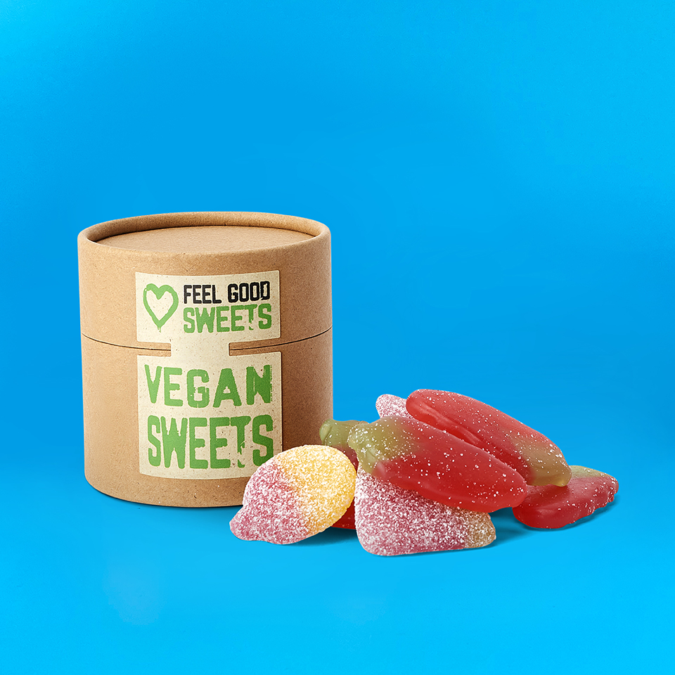 Buy wholesale Vegetarian retro sweets box - Without gelatin